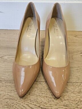 Talbots Nude Blush Patent Pointed Pumps Size 7.5